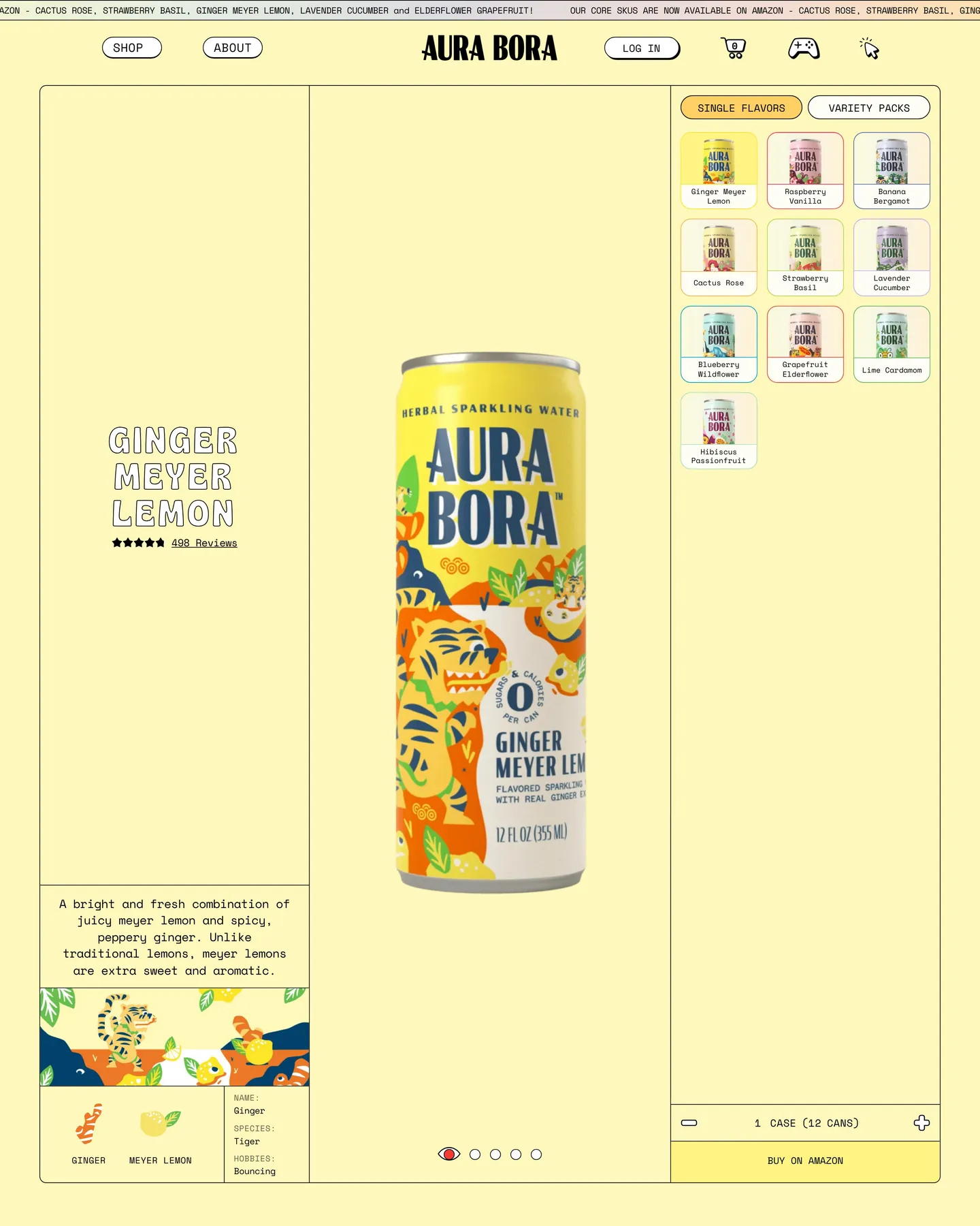 Aura Bora Ginger Meyer Lemon design, captured August 2026
