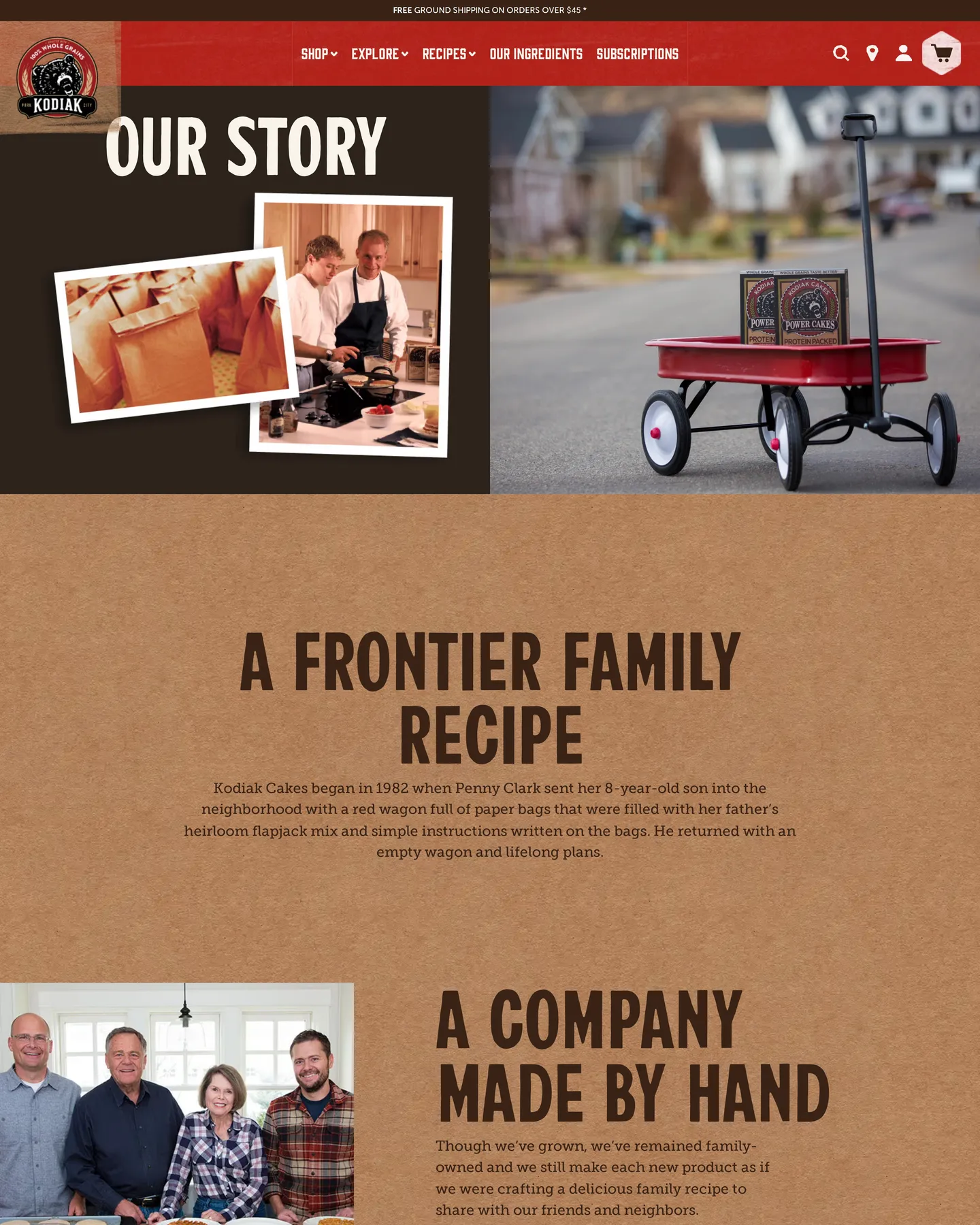 Kodiak Our Story design, captured September 2026