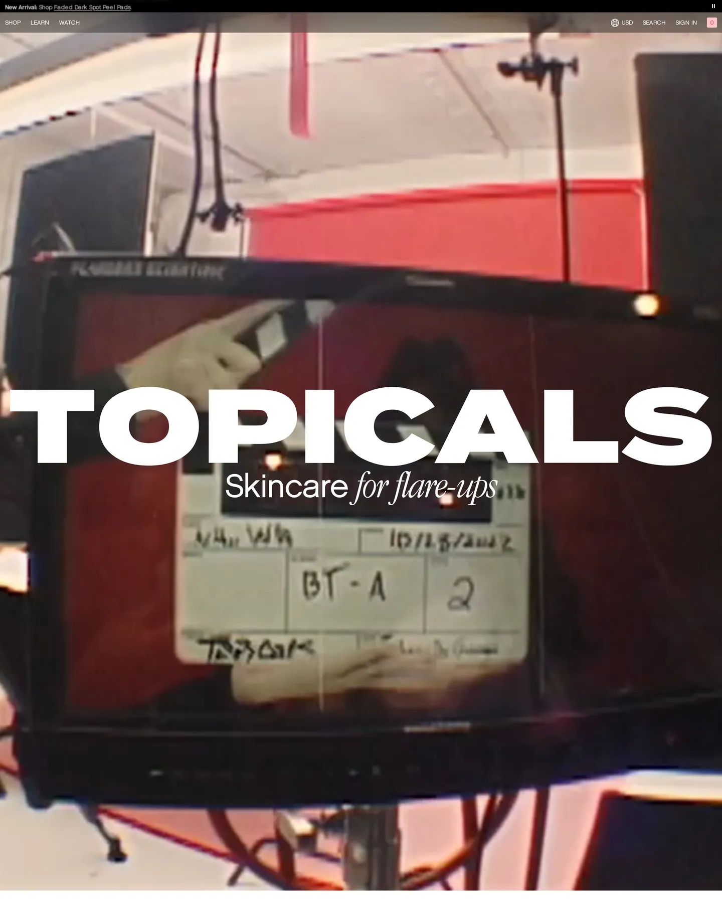 Topicals About design, captured August 2026