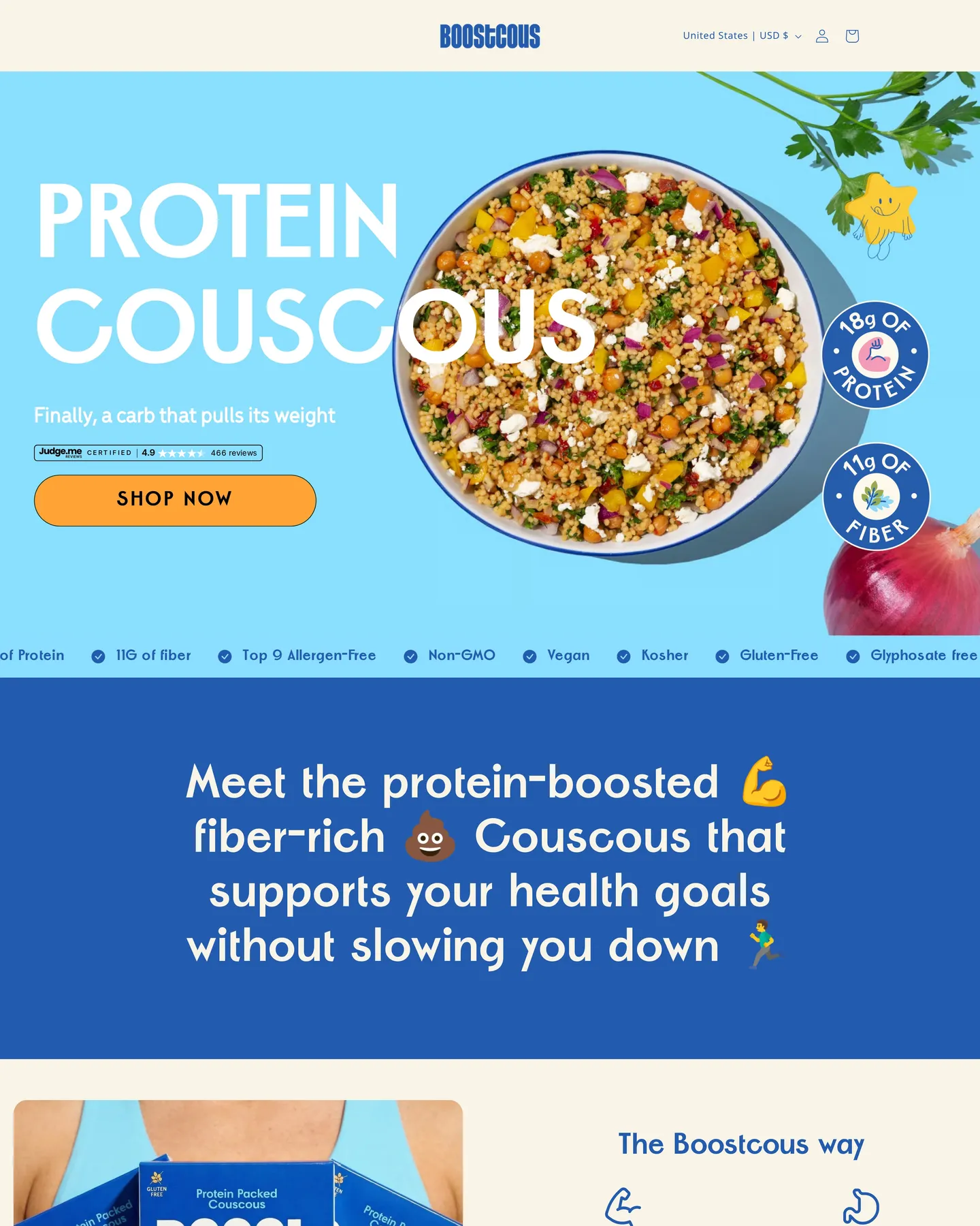 Boostcous Homepage design, captured September 2026