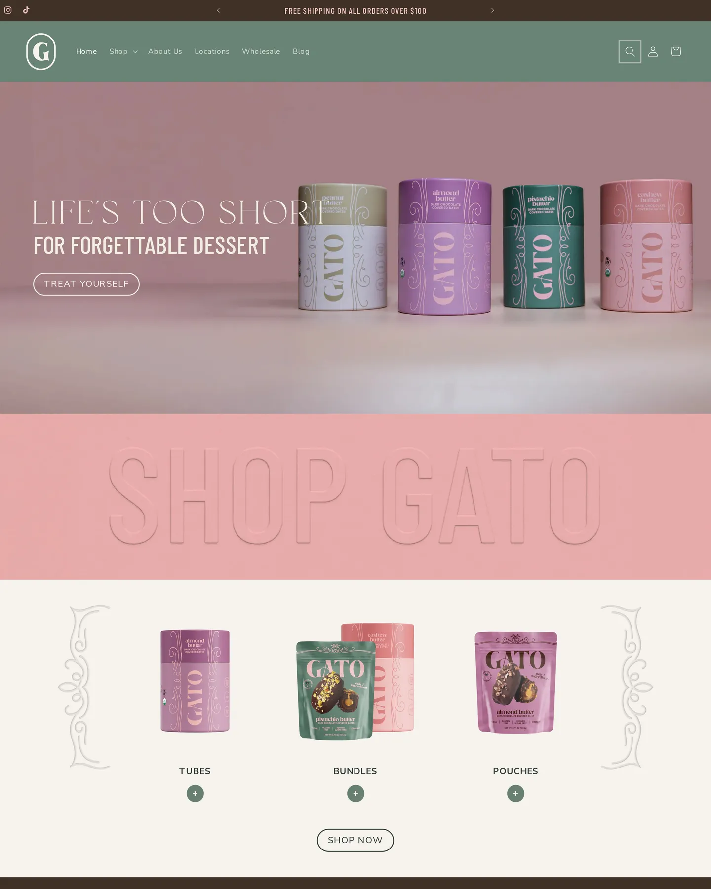 Gato Dates homepage design, captured September 2026