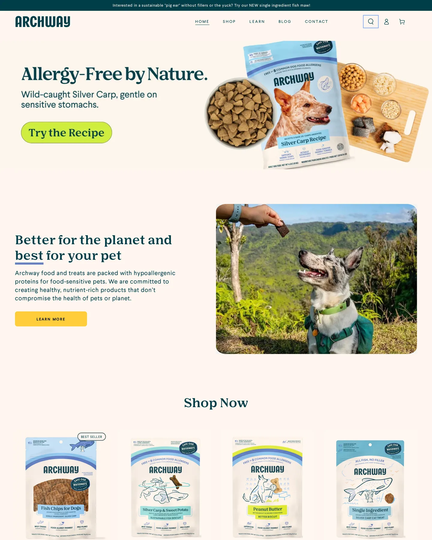Archway Pet Homepage