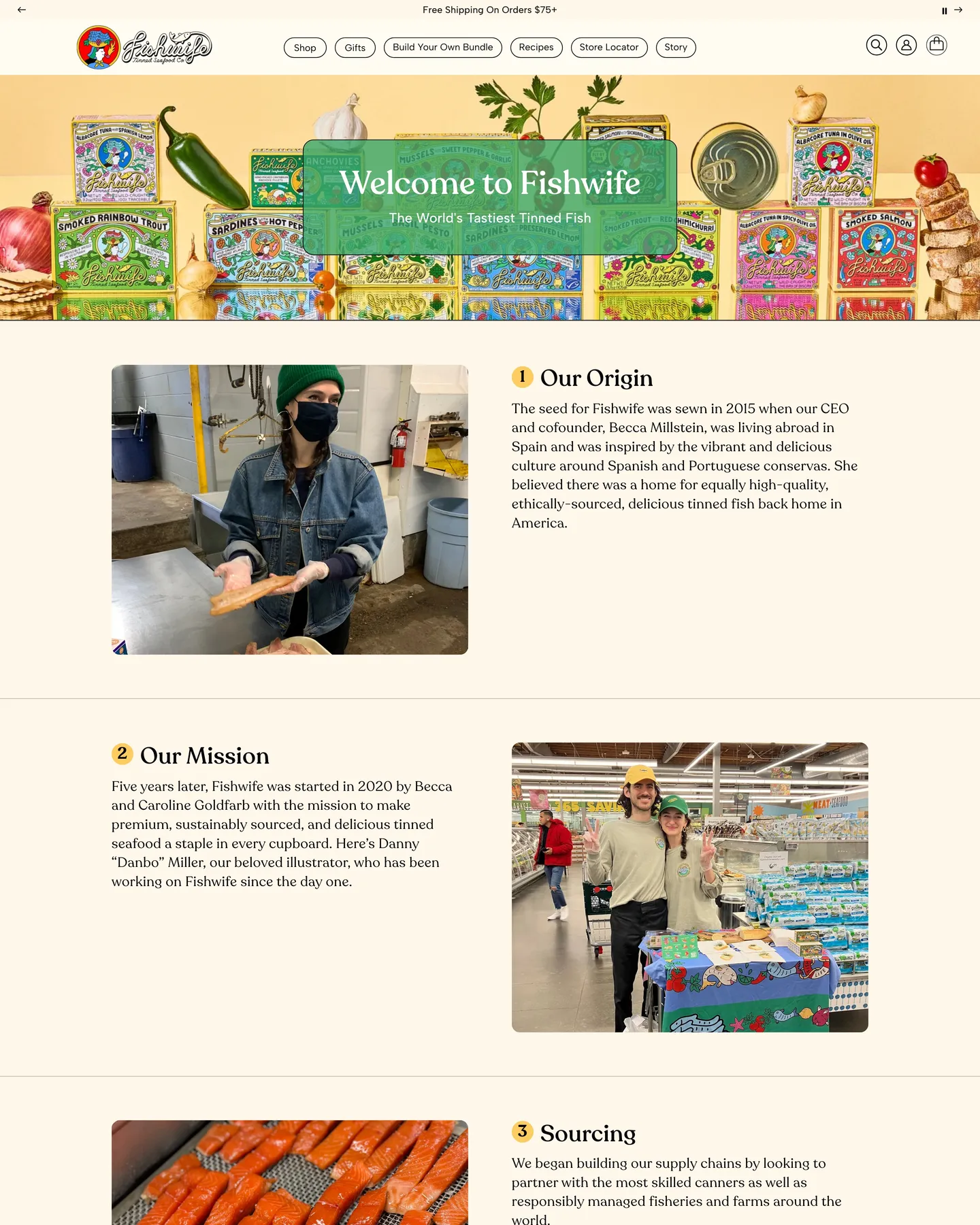 Fishwife Our story design, captured August 2026