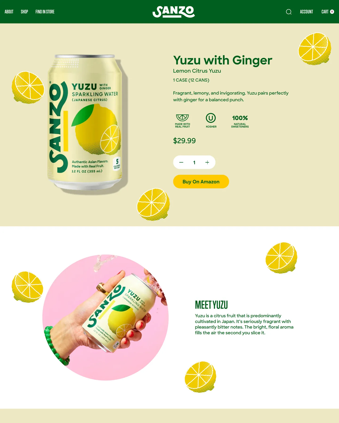Sanzo Yuzu with Ginger design, captured September 2026