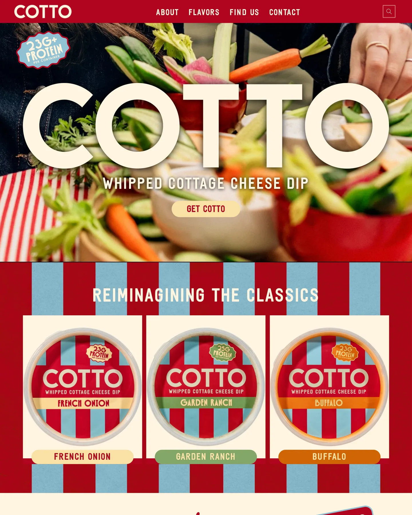 Cotto homepage design, captured September 2026