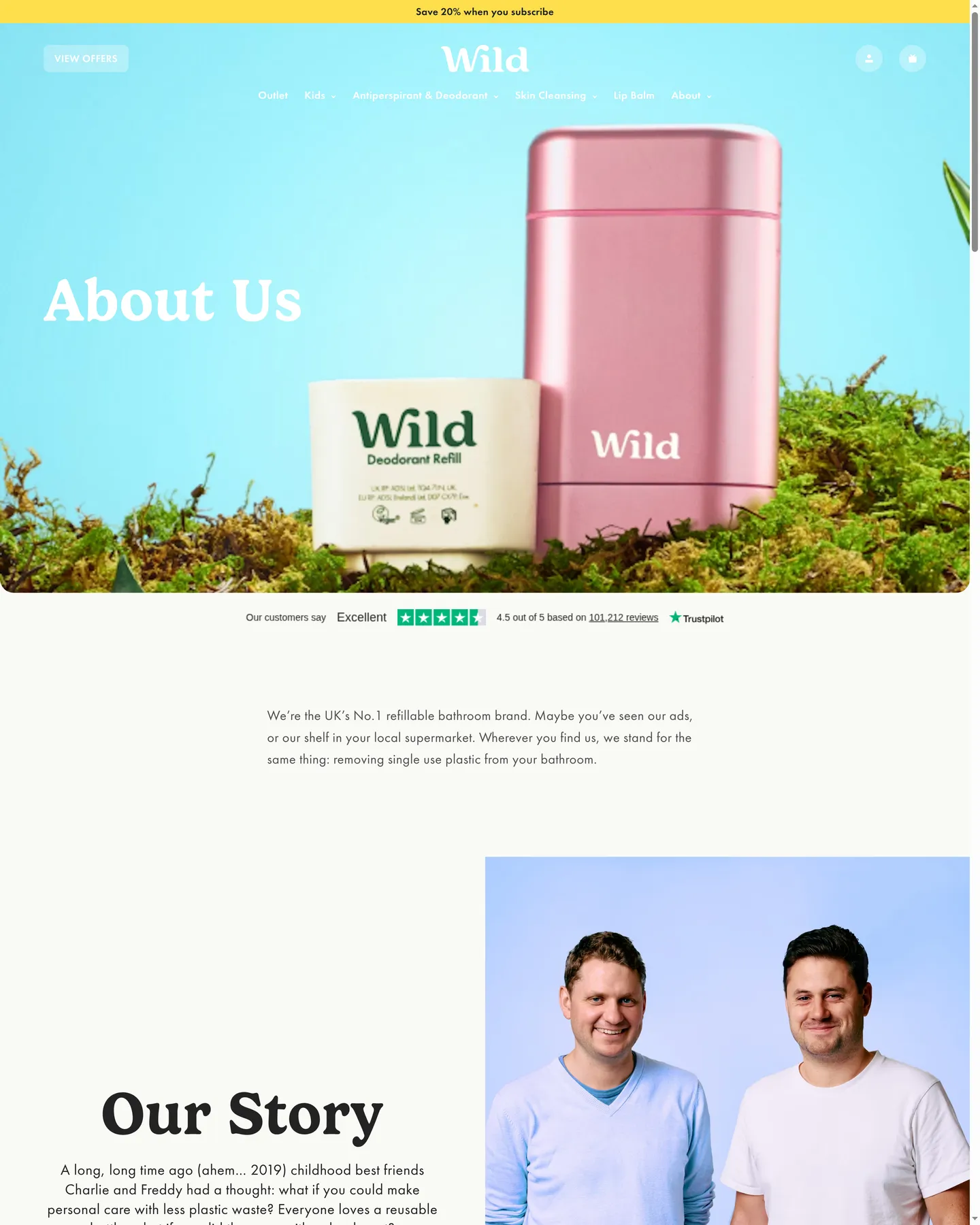 Wild About Us design, captured September 2026