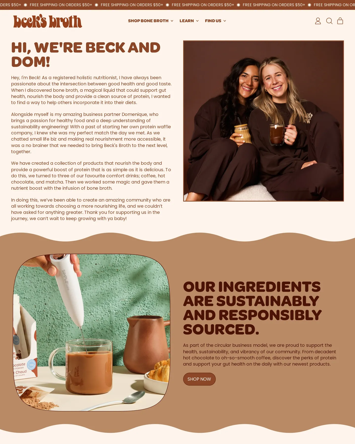 Beck’s Broth About design, captured September 2026