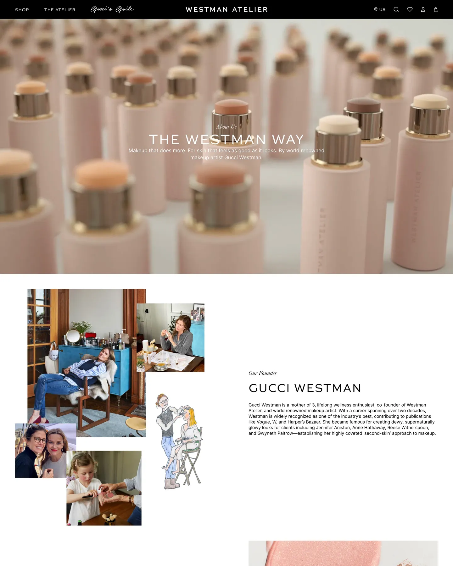 Westman Atelier About design, captured September 2026