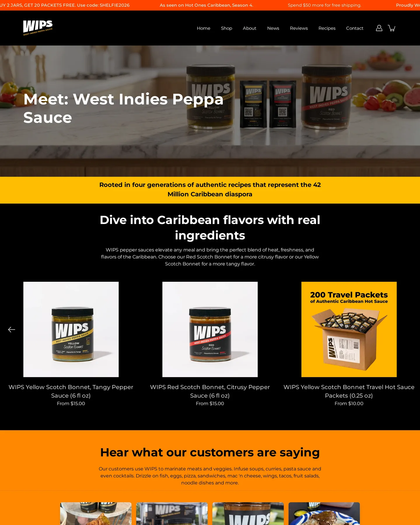 West Indies Peppa Sauce Homepage