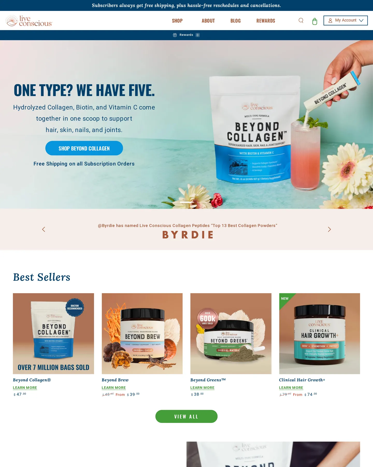 Live Conscious Homepage