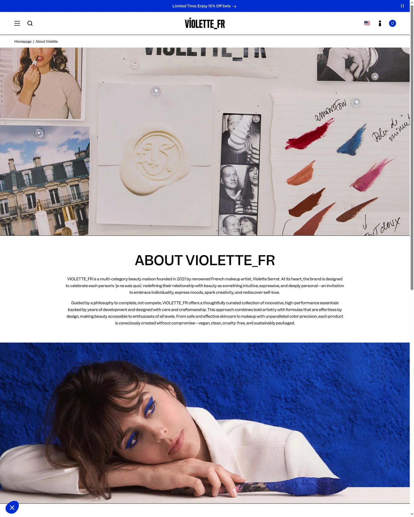VIOLETTE_FR About Violette design, captured September 2026